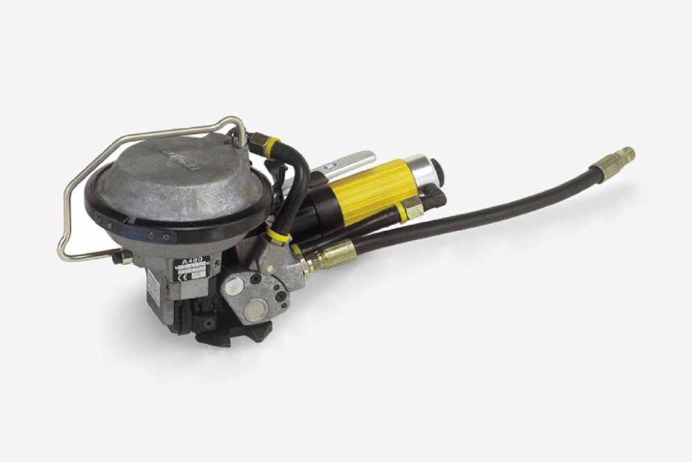 氣動一體式鋼帶有扣打包機