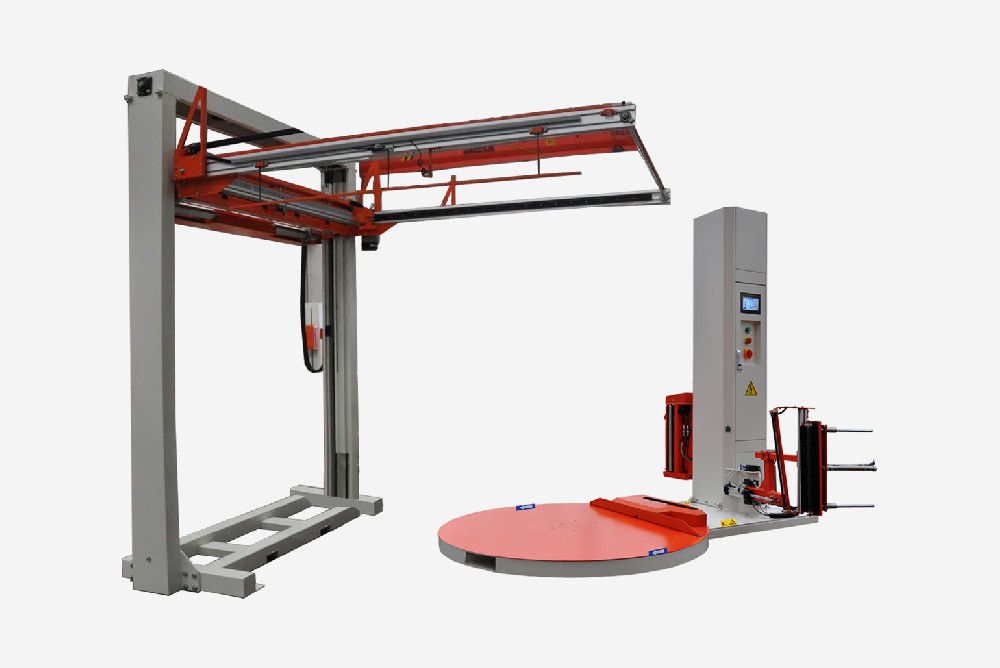 全自動(dòng)遙控纏繞覆頂包裝機(jī)